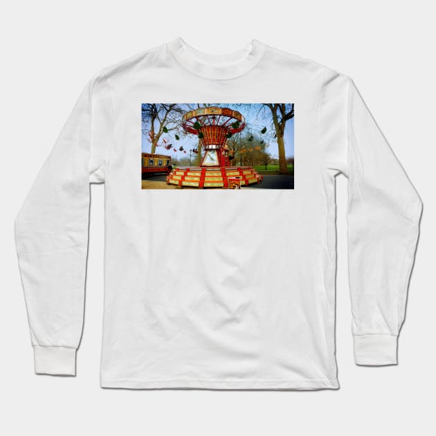 Fairground ride Long Sleeve T-Shirt by kathyarchbold